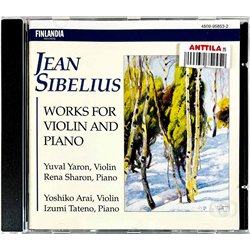 Sibelius Jean 1994 4509-96871-2 Works for Violin and Piano CD Begagnat