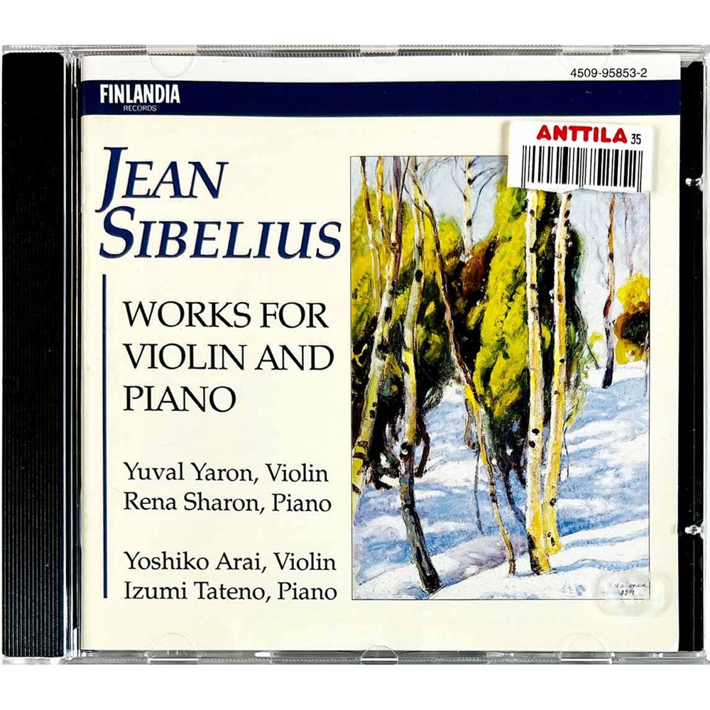 Sibelius Jean 1994 4509-96871-2 Works for Violin and Piano CD Begagnat