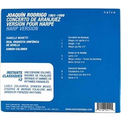 Joaquín Rodrigo, Isabelle Moretti 2007 0822186051115 Concerto De Aranjuez Version Pour Harpe CD Begagnat