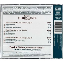 Jyväskylä Sinfonia, Giuseppe Saverio Mercadante 2013 8572731 Flute Concertos Nos. 1, 2 And 4 CD Begagnat