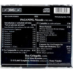 Paganini / Ilya Gringolts 1999 BIS CD-999 Paganini CD Begagnat