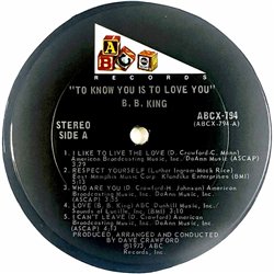 King B.B. LP To know you is to love you  kansi EX- levy EX Käytetty LP