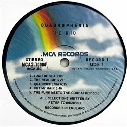 Who 1973 MCA2-10004 Quadrophenia 2LP Begagnat LP