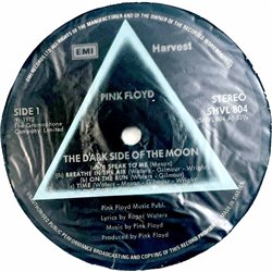Pink Floyd 1973 SHVL 804 The Dark Side Of The Moon Begagnat LP