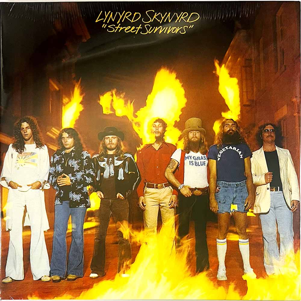 Lynyrd Skynyrd LP Street Survivors  kansi  levy  LP