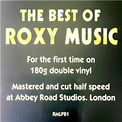 Roxy Music LP The best of Roxy Music 2LP  kansi  levy  LP
