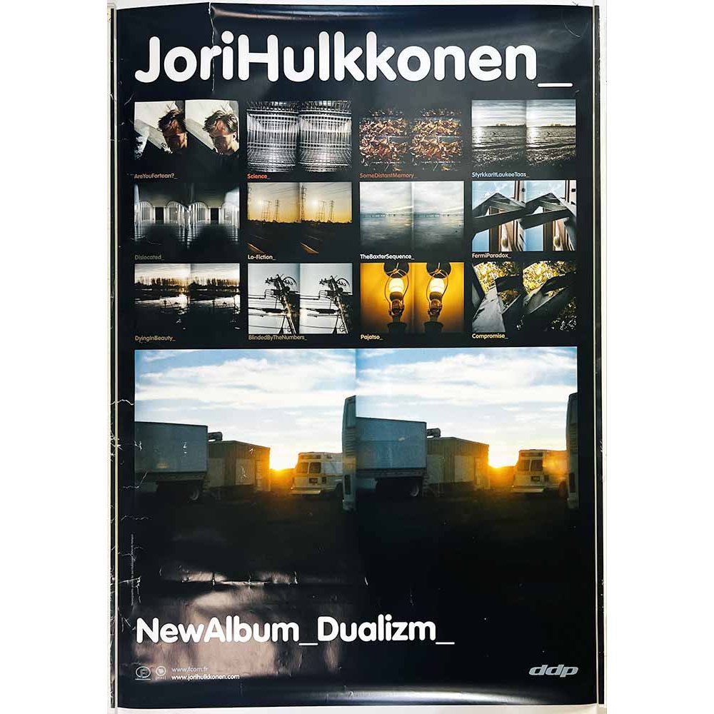 Hulkkonen Jori: Dualizm Käytetty juliste Promojuliste 70cm x 100cm Käytetty juliste