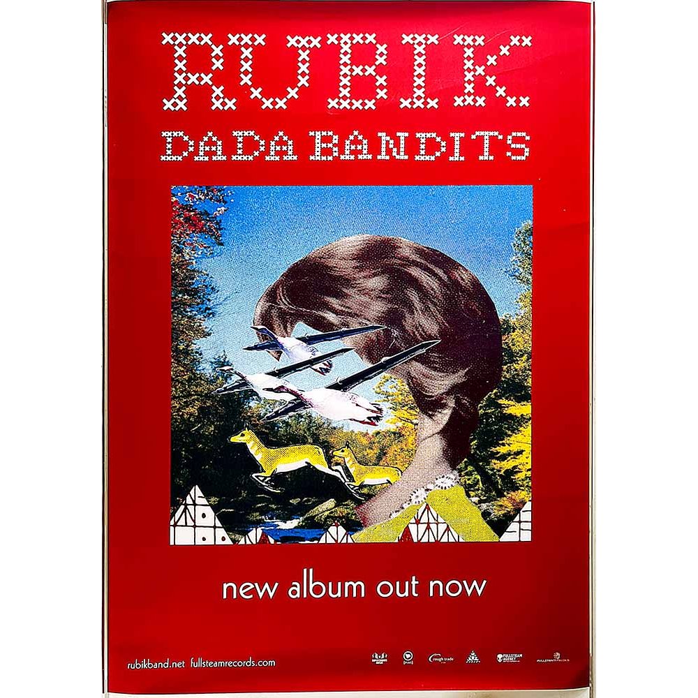 Rubik, Dada Bandits Käytetty juliste promojuliste 60cm x 84cm Käytetty juliste