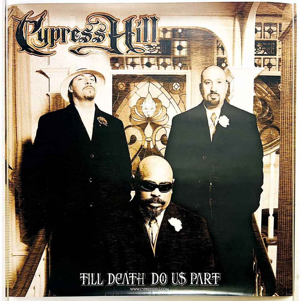 Cypress Hill, Till death do us part Käytetty juliste double sided promo poster 61cm x 61cm Käytetty juliste