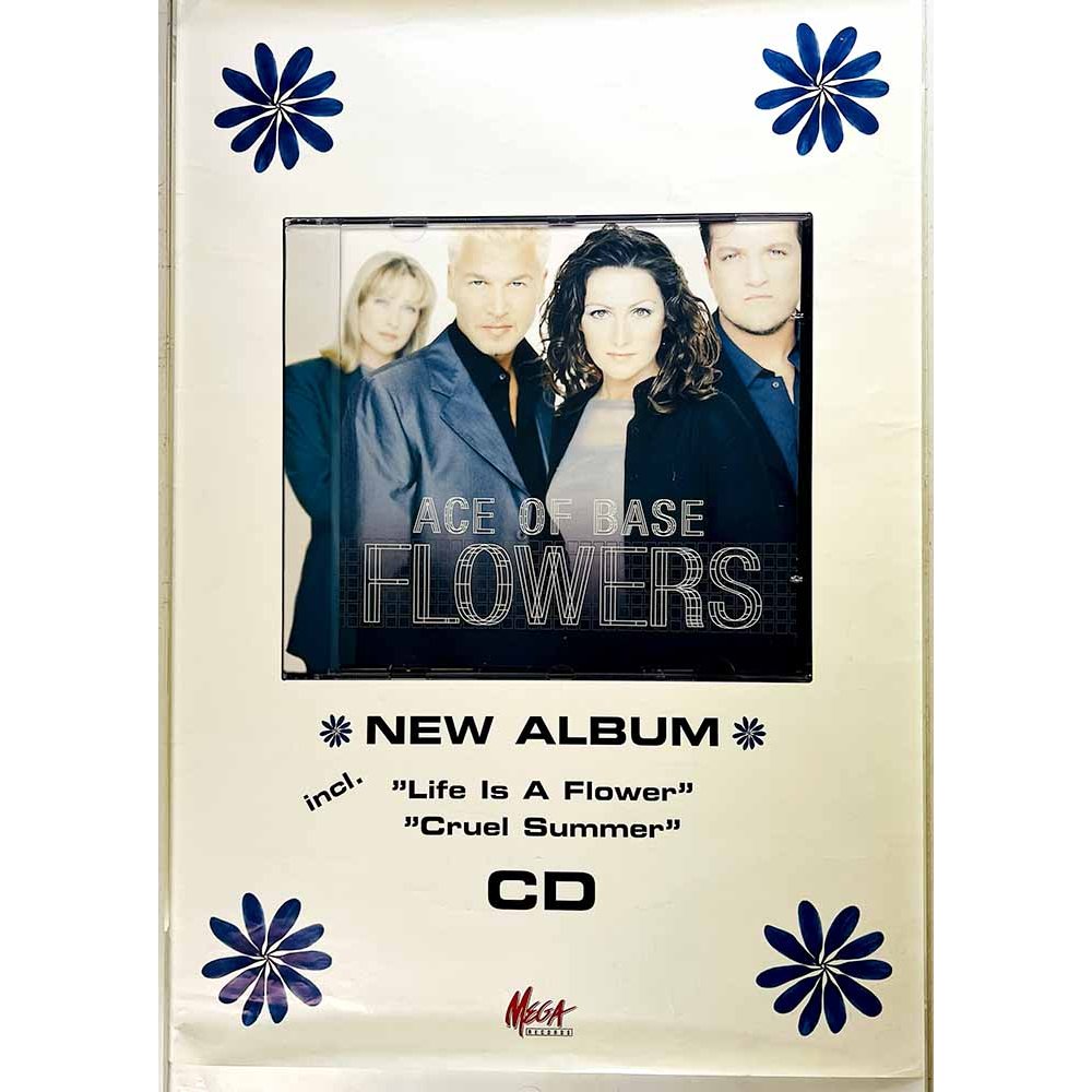 Ace of Base, Flowers Käytetty juliste Promojuliste 59cm x 83cm Käytetty juliste