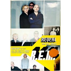 REM, Reveal Käytetty juliste promo poster 59cm x 84cm Käytetty juliste