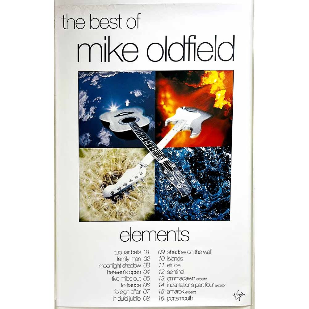 Oldfield Mike, Elements Käytetty juliste promo juliste 51cm x 75cm Käytetty juliste