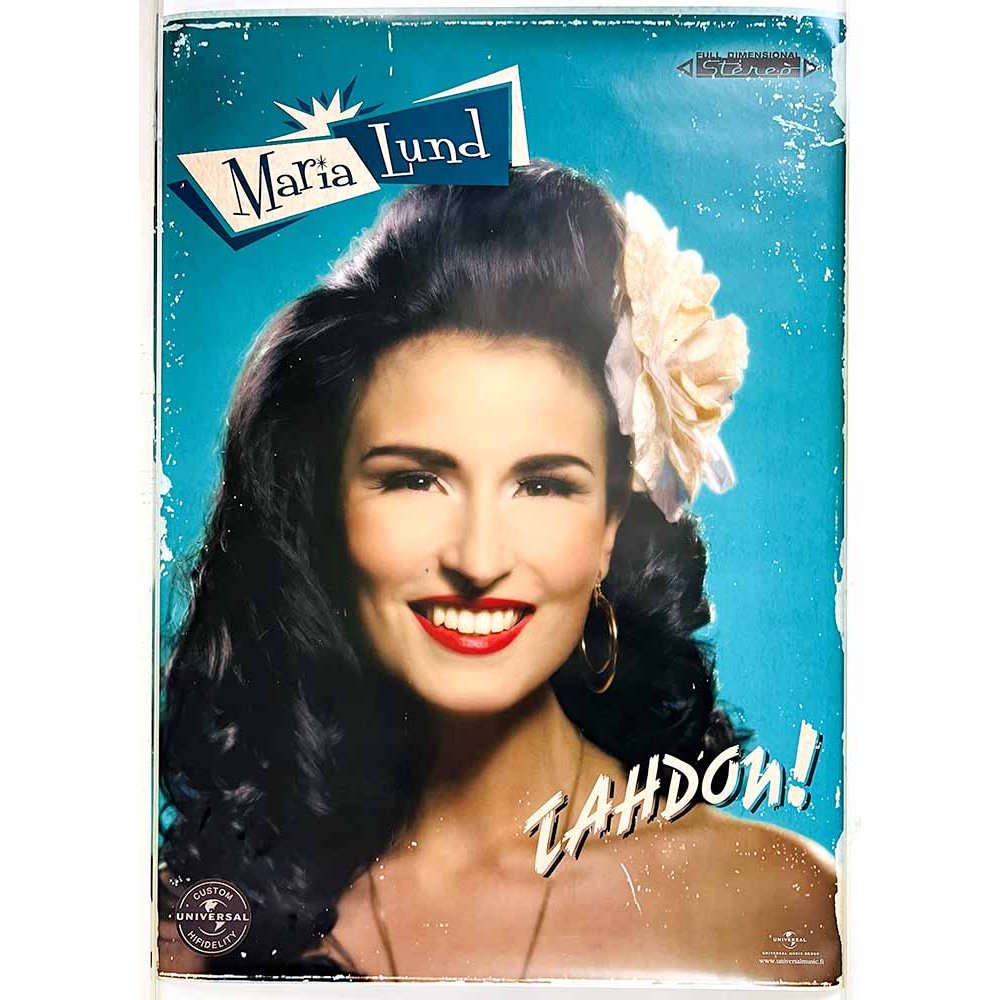 Maria Lund, Tahdon! Käytetty juliste promo juliste 50cm x 70cm Käytetty juliste