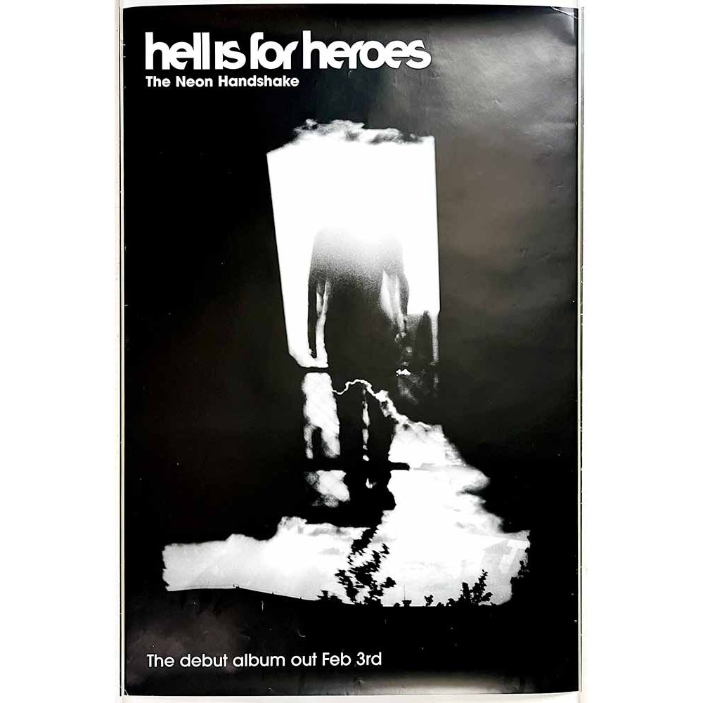 Hell Is For Heroes, The neon handshake Käytetty juliste Promojuliste 50cm x 74cm Käytetty juliste