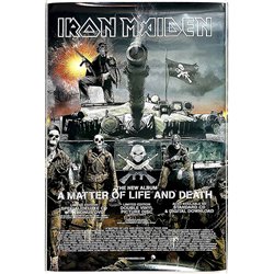 Iron Maiden, A matter of life and death Käytetty juliste Promojuliste 50cm x 75cm Käytetty juliste