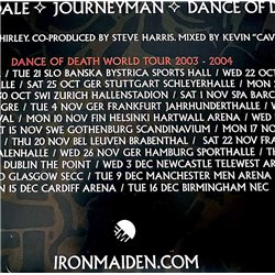 Iron Maiden, Dance Of Death Käytetty juliste promojuliste 50cm x 71cm Käytetty juliste