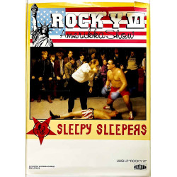 Sleepy Sleepers, Rock’y V Käytetty juliste keikkajuliste 50cm x 70cm Käytetty juliste
