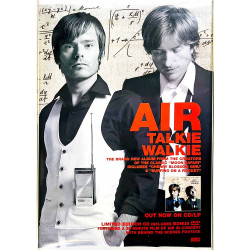 Air, Talkie walkie Käytetty juliste double sided promo poster 50cm x 71cm Käytetty juliste