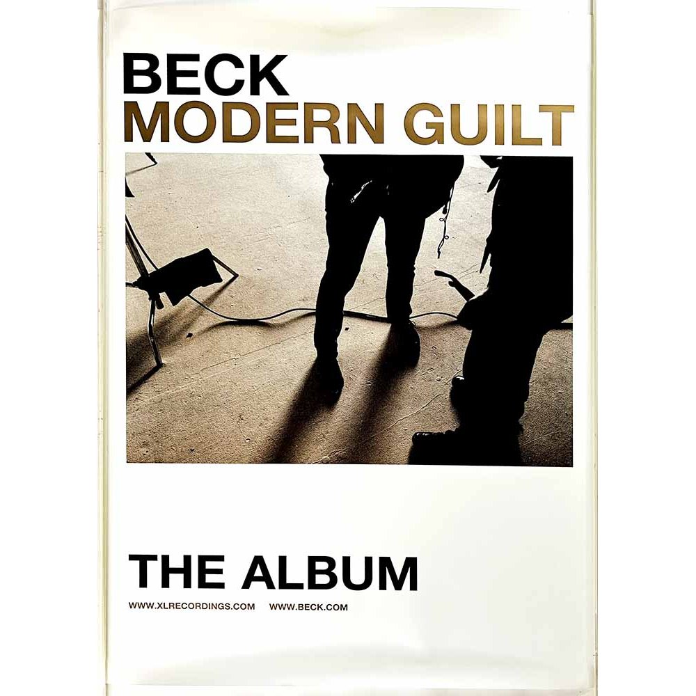 Beck, Modern guilt Käytetty juliste promo poster 48cm x 69cm Käytetty juliste