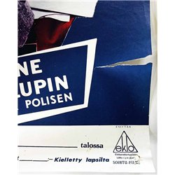 Arsene Lupin puijaa poliiseja Käytetty juliste elokuvajuiste 45cm x 70cm Käytetty juliste