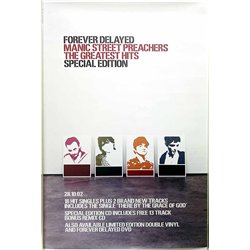 Manic Street Preachers, Forever Delayed Käytetty juliste promo poster 40cm x 60cm Käytetty juliste