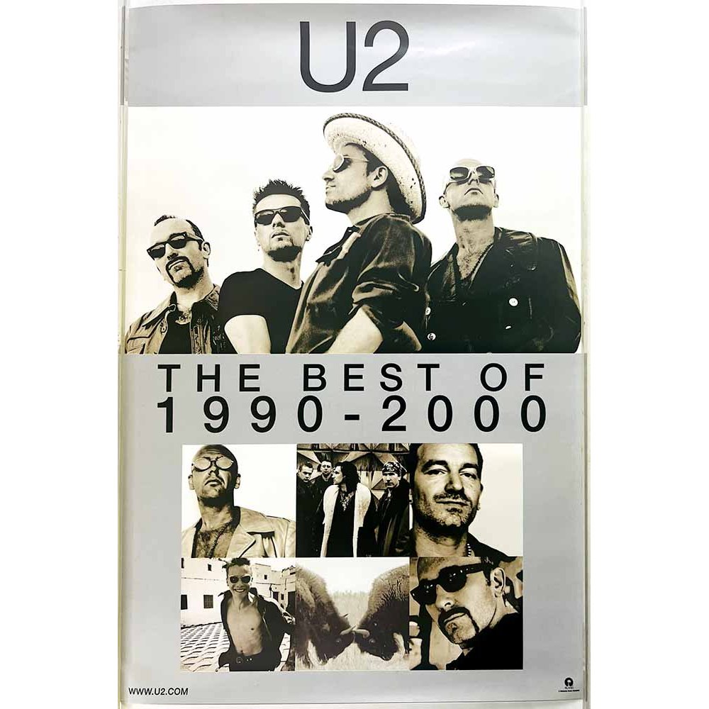 U2, The best of 1990-2000 Käytetty juliste juliste 40cm x 60cm Käytetty juliste