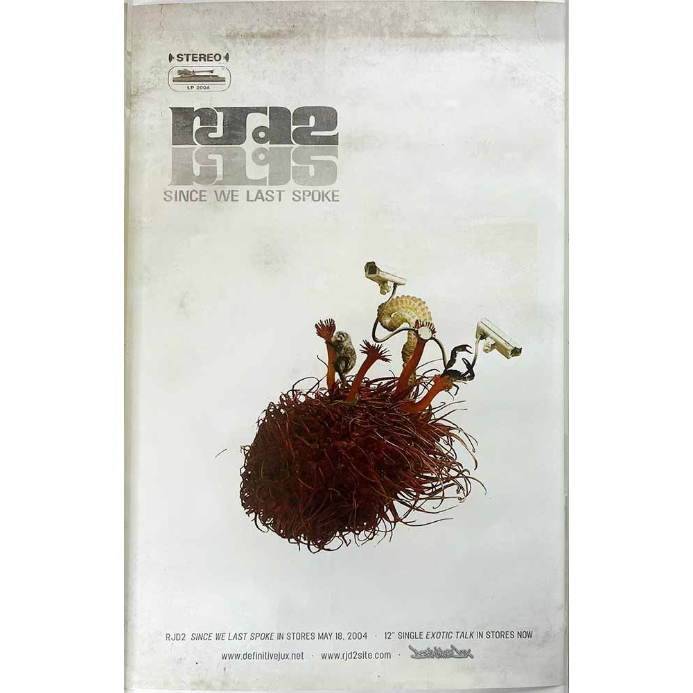 RJD2, Since We Last Spoke Käytetty juliste promo poster 28cm x 42cm Käytetty juliste