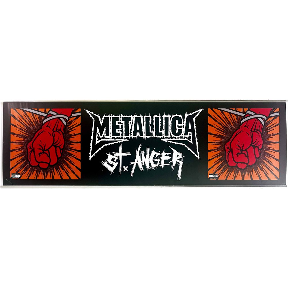 Metallica, St. Anger Käytetty juliste promo poster 63cm x 18cm Käytetty juliste