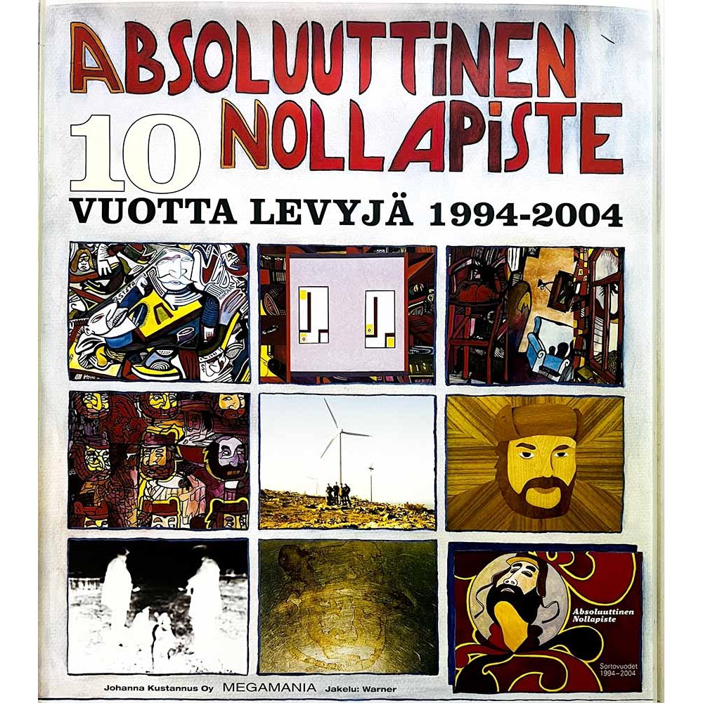 Absoluuttinen Nollapiste, 10 vuotta levyjä Käytetty juliste promo / keikkajuliste 42cm x 59cm Käytetty juliste