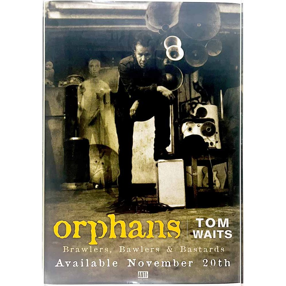 Waits Tom, Orphans Käytetty juliste promo poster 42cm x 60cm Käytetty juliste