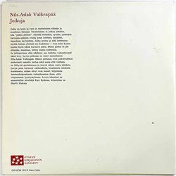 Valkeapää Nils-Aslak LP Joikuja 10-inch album  kansi EX levy EX Käytetty LP