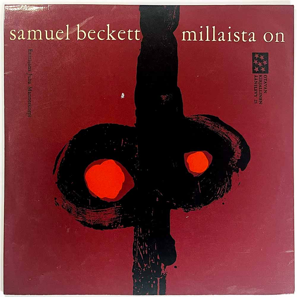Beckett Samuel, Juha Mannerkorpi lukee LP Millaista on  kansi EX- levy EX Käytetty LP