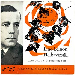 Jyrinkoski Yrjö LP Eino Leinon Helkavirsiä  kansi VG+ levy EX- Käytetty LP