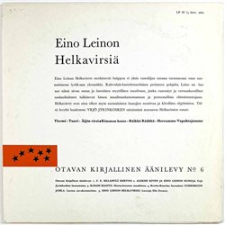 Jyrinkoski Yrjö LP Eino Leinon Helkavirsiä  kansi VG+ levy EX- Käytetty LP