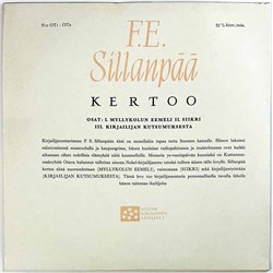 F.E. Sillanpää LP F.E. Sillanpää Kertoo  kansi EX levy EX Käytetty LP