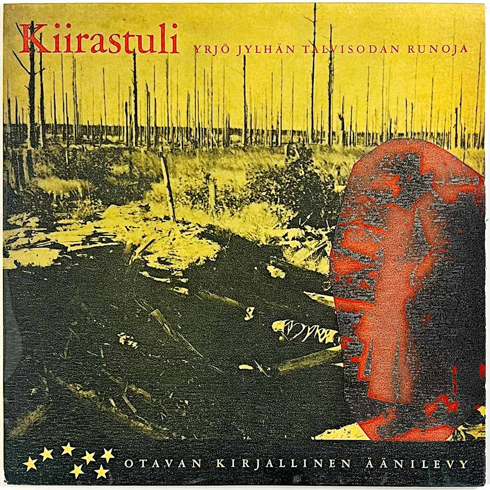 Jyrinkoski Yrjö LP Kiirastuli (Yrjö Jylhän Talvisodan Runoja)  kansi EX levy EX Käytetty LP