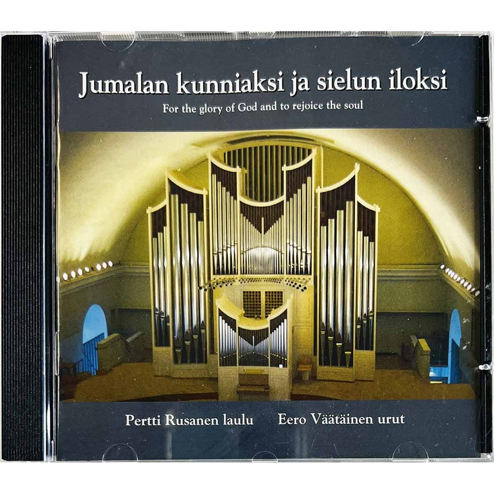 Rusanen Pertti, Eero Väätäinen urut CD Jumalan kuniaksi ja sielun iloksi  kansi EX levy EX Käytetty CD