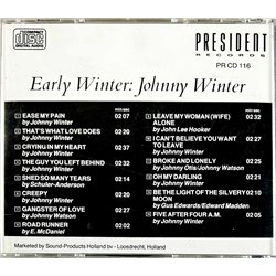 Winter Johnny CD Early Winter  kansi EX levy VG+ Käytetty CD