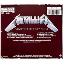 Metallica CD Msster of puppets  kansi EX levy EX Käytetty CD