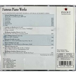 Bach, Beethoven, Mozart, Schubert CD Famous Piano Works  kansi EX levy EX Käytetty CD