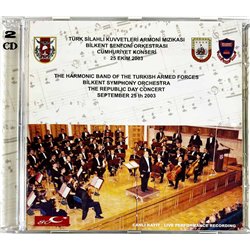 Harmonic Band of Turkish Armed Forces CD The Rebublic Day Concert 2CD  kansi EX levy EX Käytetty CD
