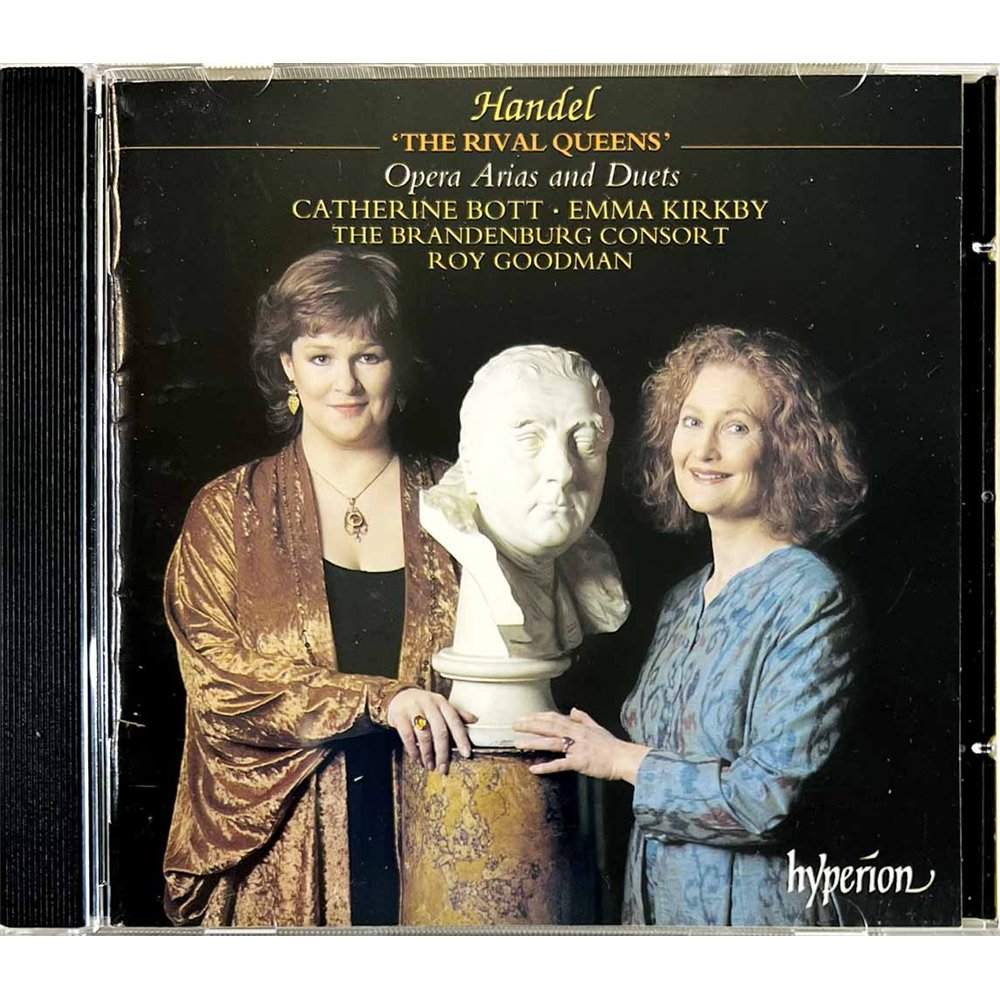 Handel, Catherine Bott, Emma Kirkby CD The Rival Queens, Handel Opera Arias  kansi EX levy EX Käytetty CD