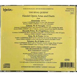 Handel, Catherine Bott, Emma Kirkby CD The Rival Queens, Handel Opera Arias  kansi EX levy EX Käytetty CD