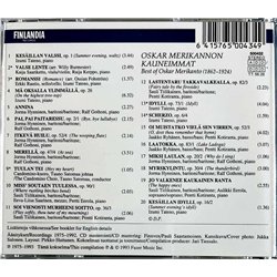 Merikanto Oskar CD Oskar Merikannon Kauneimmat  kansi EX levy EX Käytetty CD