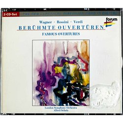 Wagner, Rossini, Verdi CD Berühmte Ouvertüren  Famous Overtures 2CD  kansi EX levy EX Käytetty CD