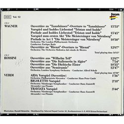 Wagner, Rossini, Verdi CD Berühmte Ouvertüren  Famous Overtures 2CD  kansi EX levy EX Käytetty CD