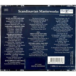 Sibelius Jean, Edvard Grieg, Alfven, Larsson CD Scandinavian Masterworks 2CD  kansi EX levy EX Käytetty CD
