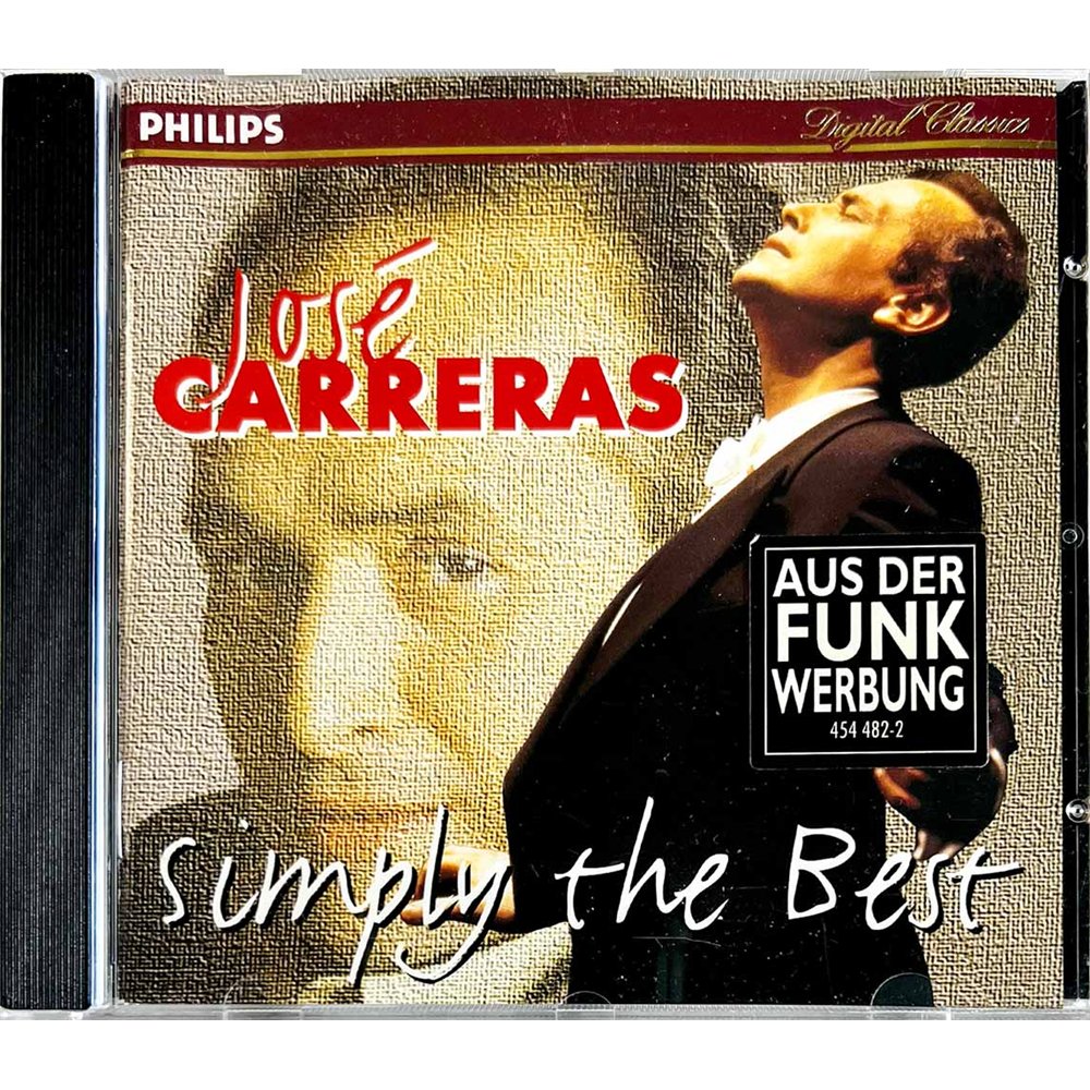 Carreras Jose CD Simply the best  kansi EX levy EX Käytetty CD