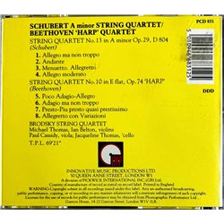 Beethoven, Schubert, Brodsky String Quartet CD A Minor String Quartet / 'Harp' Quartet  kansi EX levy EX Käytetty CD