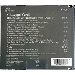 Verdi Giuseppe CD Highlights from Othello  kansi EX levy EX Käytetty CD